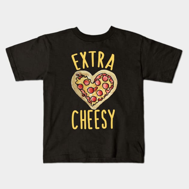 Extra Cheesy Kids T-Shirt by bubbsnugg